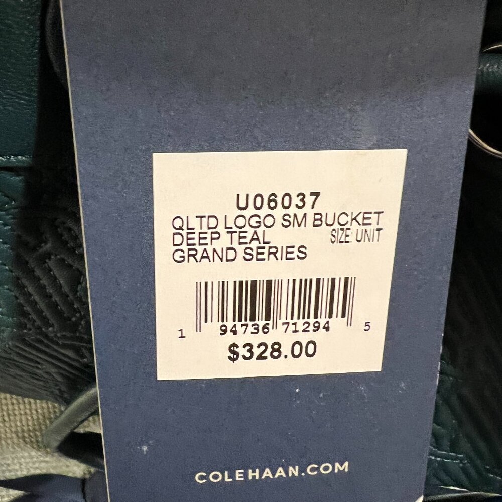 COLE HAAN SMALL BUCKET BAG WITH CROSSBODY STRAP NWT - Picture 4 of 9
